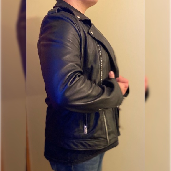 Bolongaro Trevor Double Layer Leather Jacket (Perfecto Motorcycle Jacket) - Picture 5 of 10